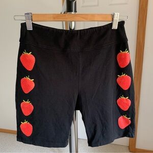 Urban Outfitters Strawberry Bike Shorts Size Medium